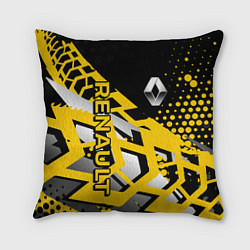Подушка квадратная Renault Рено, цвет: 3D-принт