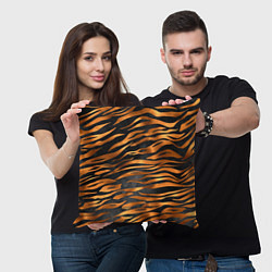 Подушка квадратная В шкуре тигра, цвет: 3D-принт — фото 2