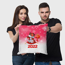 Подушка квадратная Китайский тигр 2022 Новый год, цвет: 3D-принт — фото 2