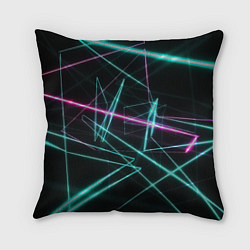Подушка квадратная Лазерная композиция, цвет: 3D-принт