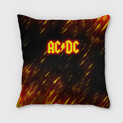 Подушка квадратная ACDC Neon, цвет: 3D-принт
