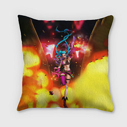 Подушка квадратная ARCANE League Of Legends JINX взрыв, цвет: 3D-принт