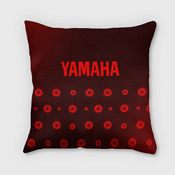 Подушка квадратная ЯМАХА Карбон, цвет: 3D-принт