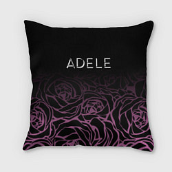 Подушка квадратная Adele Розы, цвет: 3D-принт