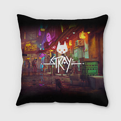 Подушка квадратная Stray: Poster, цвет: 3D-принт