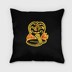Подушка квадратная Cobra Kai - Кобра Кай, цвет: 3D-принт