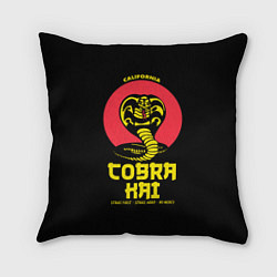 Подушка квадратная Cobra Kai California, цвет: 3D-принт