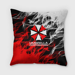 Подушка квадратная Umbrella Corporation Fire, цвет: 3D-принт