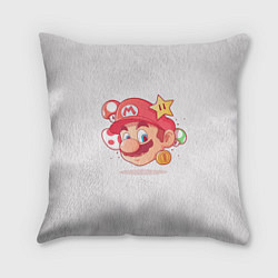 Подушка квадратная Милаха Марио, цвет: 3D-принт