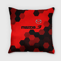Подушка квадратная MAZDA 3 Графика, цвет: 3D-принт