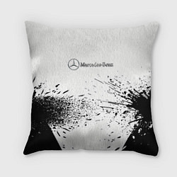 Подушка квадратная Mercedes-Benz - Брызги, цвет: 3D-принт
