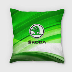 Подушка квадратная Skoda texture