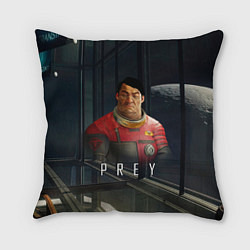 Подушка квадратная Prey Инженер, цвет: 3D-принт
