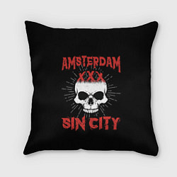 Подушка квадратная AMSTERDAM Амстердам, цвет: 3D-принт