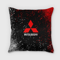 Подушка квадратная Mitsubishi Logo auto, цвет: 3D-принт