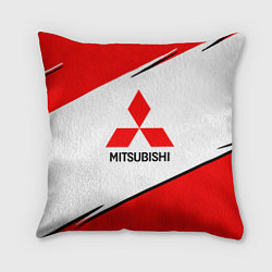 Подушка квадратная Mitsubishi Logo Geometry, цвет: 3D-принт