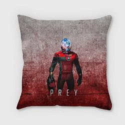 Подушка квадратная Prey Grey and blood, цвет: 3D-принт