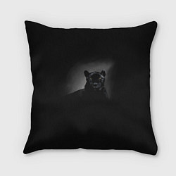Подушка квадратная Пантера в лучах света, цвет: 3D-принт