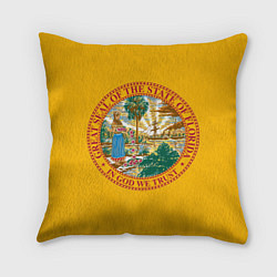 Подушка квадратная Флорида США 3D, цвет: 3D-принт