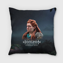 Подушка квадратная Элой Aloy Horizon Forbidden West, цвет: 3D-принт