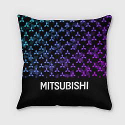 Подушка квадратная MITSUBISHI NEON PATTERN, цвет: 3D-принт