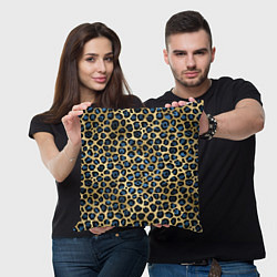 Подушка квадратная Стиль леопарда шкура леопарда, цвет: 3D-принт — фото 2