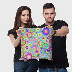 Подушка квадратная Disco-Tie-Dye, цвет: 3D-принт — фото 2