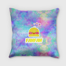 Подушка квадратная Трендовая утя Lalafanfan, цвет: 3D-принт