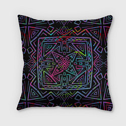Подушка квадратная Мандала Этно, цвет: 3D-принт