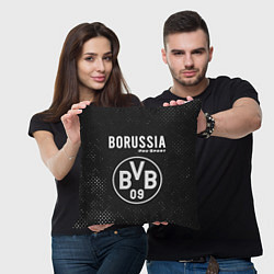 Подушка квадратная BORUSSIA Pro Sport Гранж, цвет: 3D-принт — фото 2