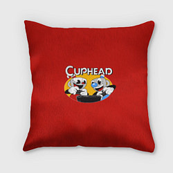 Подушка квадратная Cuphead and Mugman Gamers, цвет: 3D-принт