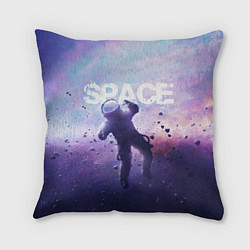 Подушка квадратная Space walk, цвет: 3D-принт