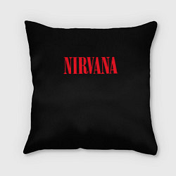 Подушка квадратная Nirvana in Red, цвет: 3D-принт