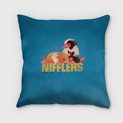 Подушка квадратная Фантастические Твари Nifflers, цвет: 3D-принт