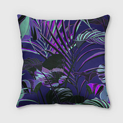 Подушка квадратная Цветы Тропики Ночью, цвет: 3D-принт