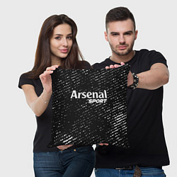 Подушка квадратная ARSENAL Sport Потертости, цвет: 3D-принт — фото 2