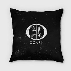 Подушка квадратная Symbols Ozark, цвет: 3D-принт