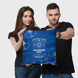 Подушка квадратная Leicester City FC 1, цвет: 3D-принт — фото 2