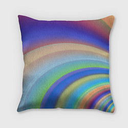 Подушка квадратная Все цвета радуги, цвет: 3D-принт
