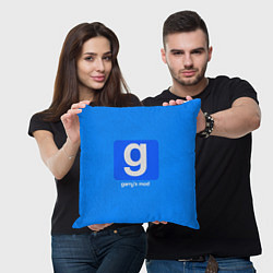 Подушка квадратная Garrys Mod логотип, цвет: 3D-принт — фото 2