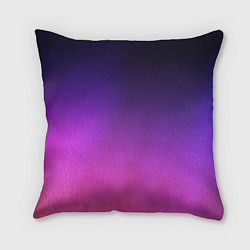 Подушка квадратная Розовофиолетовый градиент, цвет: 3D-принт