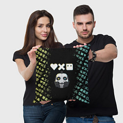 Подушка квадратная Love, Death and Robots Pattern, цвет: 3D-принт — фото 2