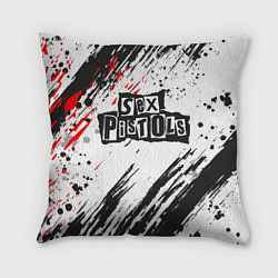 Подушка квадратная Sex Pistols Big Logo, цвет: 3D-принт