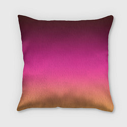 Подушка квадратная Оранжево-пурпурный градиент, цвет: 3D-принт