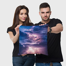 Подушка квадратная Stormy sky, цвет: 3D-принт — фото 2