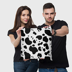 Подушка квадратная Пятна Далматина, цвет: 3D-принт — фото 2