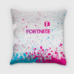 Подушка квадратная Fortnite Neon Gradient, цвет: 3D-принт