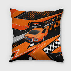 Подушка квадратная Vintage Tron Ретро-автомобиль, цвет: 3D-принт