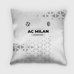 Подушка квадратная AC Milan Champions Униформа, цвет: 3D-принт