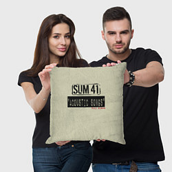 Подушка квадратная Sum 41 - The Acoustics Full Album, цвет: 3D-принт — фото 2